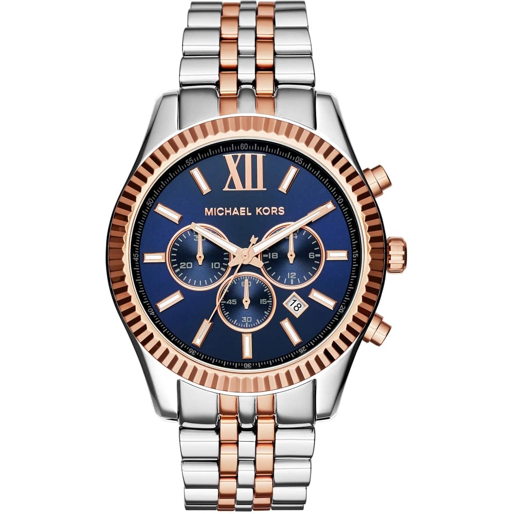 Michael Kors Lexington MK8412 Bi-ton acier or rose